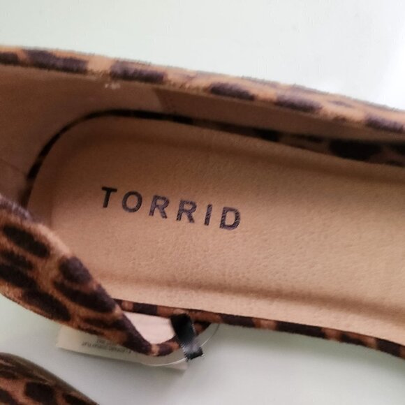 Torrid NWT D'Orsay Leopard Flat Mobwife Size 8W - Picture 6 of 8